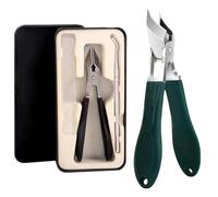 Super Sharp Oblique Nail Clippers, Sets of Eagle Beak Beveled Nail Clippers, Wide Jaw Opening Anti-Splash Slanted Nail Clipper, for Thick Nails and Ingrown Care (Black)