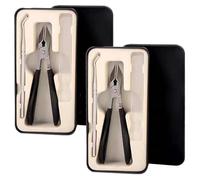 Super Sharp Oblique Nail Clippers, Wide Jaw Opening Anti-Splash Slanted Nail Clipper, Nail Clippers for Ingrown Nails, Wide Mouth Toe (Black-2)