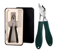 Super Sharp Oblique Nail Clippers, Wide Jaw Opening Anti-Splash Slanted Nail Clipper, Nail Clippers for Ingrown Nails, Wide Mouth Toe (Black)
