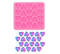 Super Shiny Mini Heart Silicone Molds for Ear Studs Tiny Resin Mold Many Hearts Silicone Molds, Epoxy Mould for DIY Earrings Jewelry Making Crafts Small Size