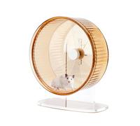 Super-silent Hamster Exercise Wheel: Silent Spin Toys Hamster Running Wheels with Height Adjustable Stand for Hamsters Gerbils Mice Or Other Small Animals -8.5inch Yellow