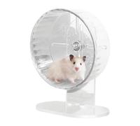 Super Silent Hamster Exercise Wheels | Mute Spinner Exercise Running Wheel | Acrylic Gerbil Toys | Smooth Rotate | Adjustable Height | 18cm | For Hamster