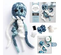 Super Simple Finger Knitting Kit Jiggle the Jellyfish: Everything You Need Is Included: Chunky Yarn, Fiberfill, Instruction Booklet: Everything You ... Collectible Sticker; Beginner Friendly!: 1