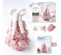 Super Simple Finger Knitting Kit Sugarplum Christmas Tree: Everything You Need Is Included: Chunky Yarn, Fiberfill, Instruction Booklet: Everything ... Collectible Sticker; Beginner Friendly!: 2