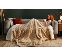 Super-Sized Silentnight Snugsie Giant Family Sherpa Blanket:Snugsie Cable Knit