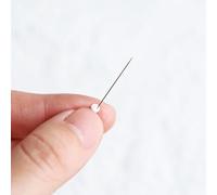 Super Skinny Needles, Mini Doll Buttons Needles, Tiny Needles for 3mm Super Tiny Doll Plastic Buttons, Craft Supply (2PCS)