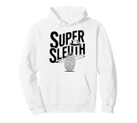 Super Sleuth Retro Vintage Magnifying Glass Spy Pullover Hoodie