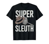 Super Sleuth Retro Vintage Magnifying Glass Spy T-Shirt