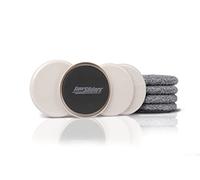 Super Sliders 4703995N Multi-Surface 2-in-1 Reusable Furniture Carpet Sliders with Hardwood Socks Protect & Slide, Beige, 5 Inch