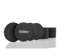 Super Sliders 4733395N Hardwood Floor Reusable Furniture Movers Sliders 3-1/2", Black, Value Pack