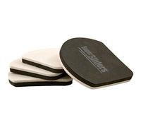 Super Sliders 4734495N Reusable Felt Slide & Hide Furniture Movers for Hard Floor Surfaces (4 Piece) - Large Heavy Duty 7" SuperSliders, Beige, 7 Inch