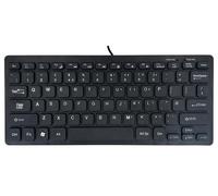 Super Slim Mini USB Wired Keyboard, Black - KYBAC395V2-USBBLK
