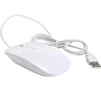 Super slim Wired Mouse, USB 3.0 Wire Optical Computer Mice,3 button 1600 DPI Tracking Corded Plug In Mice Comfortable For Gaming Accessories Home Office Tablets Laptop PC (White)