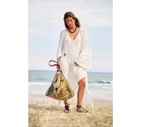 Super Slub Poncho Jacket by free-est at Free People in Ivory, Size: XS/S - female