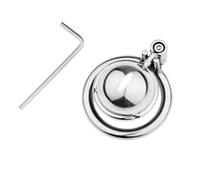 Super Small Hemispherical Chastity Cage Stainless Steel Male Chastity Devices Adult Sex Toys for Men Sissy Penis Lock Cock Ring(B-50mm Ring)