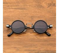 Super Small Mini Glasses, Retro Steampunk Style Sunglasses, Round Metal Glasses, UV400 Protection, Retro Ladies Men's Glasses, Suitable For Street Shooting, Walking, Shopping, (Color:C)