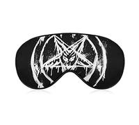Super Smooth Soft Baphomet Satanic Goat Head with Third Eye Sign Art Eye Mask for Sleeping Plane Dry Eye, Sleeping Eye Mask for Girls Women Kids, Relieve Eye Stress