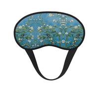 Super Smooth Soft Beautiful Apricot Flower Blossom Art Sleep Eye Mask with Elastic Band for Sleeping Trip Blindfold Game - Blackout 3D Eye Cover