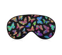 Super Smooth Soft Eye Mask 3D Eye Cover for Boys Girls, Colorful Butterfly Magic Art Sleep Mask for Night Sleeping Shift Work Work, Machine Washable Relieve Eye Stress