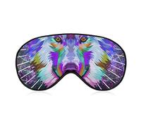 Super Smooth Soft Eye Mask Eye Cover for Boys Girls, Space Moon Galaxy Cool Wolf Sleeping Mask for Night Sleeping Trip Yoga, Machine Washable BlockLight