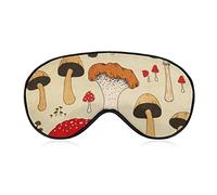 Super Smooth Soft Eye Mask Eyeshade for Men Women and Kids, The Various Mushroom Art Sleep Mask for Naps Shift Work Meditation, Machine Washable Relieve Eye Stress