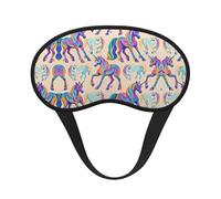 Super Smooth Soft Eye Mask for Sleeping Trip Work - Magic Unicorn Art No Pressure Eyeshade for Kids Girls Teens Women