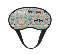 Super Smooth Soft Farm Animals Dog Sheep Butterfly Chick Art Eye Mask with Elastic Strap for Naps Plane Blindfold Game - Pressureless Eyeshade