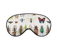 Super Smooth Soft Insects Breeds Butterfly Art Eye Mask for Naps Plane Yoga, 3D Eye Cover for Men Women Kids, Relieve Eye Stress