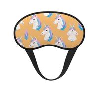 Super Smooth Soft Neon Unicorn Art Sleep Eye Mask with Elastic Strap for Travel/Naps/Yoga/Plane/Night - Light Blocking Eyeshade