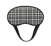 Super Smooth Soft Retro Scottish Tartan Plaid Art Sleep Eye Mask with Elastic Band for Travel/Naps/Yoga/Plane/Night - BlockOut Light Traveling Sleeping Eye Mask Cover