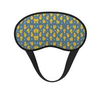 Super Smooth Soft Sleep Eye Mask for Night Sleeping Trip Yoga - Fun Ducks Art Blackout Eyeshade for Side Sleepers