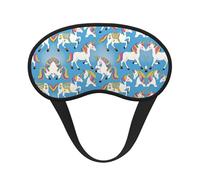 Super Smooth Soft Sleep Eye Mask for Sleeping Travel Shift Work & Meditation - Neon Unicorn Art Light Blocking Traveling Sleeping Eye Mask Cover