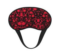 Super Smooth Soft Sleeping Mask for Games Party Sleeping Travel - Classic Horror Blood Splatter Black Art Light Blocking Traveling Sleeping Eye Mask Cover for Men Women and Kids