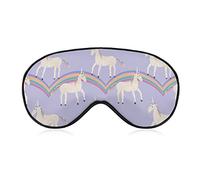 Super Smooth Soft Unicorn Rainbow Art Eye Mask for Boys Girls, Eye Cover with Elastic Band Sleeping Eye Mask Plane Eye Cover for Travel Work Shift Sleep Naps