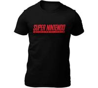 Super SNES Famicom Man T-Shirt Men Casual Tees Black S