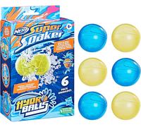 Nerf Super Soaker Hydro Balls 6-Pack, Reusable Water-Filled Balls