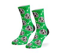 Super Socks Personalised Dog Socks | Your Dog Socks | Add Your Dogs Face On Socks | Upload A Photo Of Your Dog | Create Your Own Photo Socks | Personalised Dog Gifts | Dog Lover Gifts