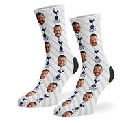 Super Socks Personalised Tottenham Hotspur Socks | Official Tottenham Hotspur Gifts | Upload Your Photo | Tottenham Hotspur Gifts for Men & Women (as8, alpha, l, regular, regular)