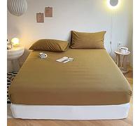 Super Soft 100% Cotton Double Size Flat Sheet - Hotel Quality Breathable Machine Washable Fits Deep Corners 120x200+25cm Comfortable Bedding Essential
