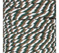 Super Soft 3 Strand Twisted Cotton Rope (Backwoods Camo, 1/2 Inch x 10 Feet)