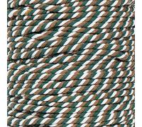 Super Soft 3 Strand Twisted Cotton Rope (Backwoods Camo, 1/4 Inch x 10 Feet)