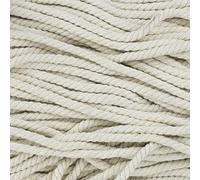 Super Soft 3 Strand Twisted Cotton Rope (Off White, 1/4 Inch x 10 Feet)