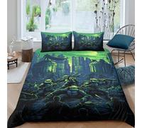 Super Soft 3D Microfiber turtle warriors Bed Quilt Cover Easy Care Bedding Set w/Pillow Cases urban fantasy art Comforter Cover All Season Breathable Washable for Teens Adults Single（140x200cm）