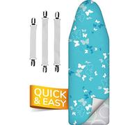 Super Soft 5-Layer Turbo Ironing Board Cover 150x50, comparison test winner, OEKO-TEX cotton padding, with thermal reflection, 5 sizes, EasyFit+ tensioner, made in Europe, XXXL 145-150x45-50 cm