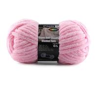 Super Soft Chunky Chenille Yarn for Crocheting & Knitting - 3.52oz/38.2yd per Skein, Ultra Plush Velvet Yarn for Baby Blankets, Amigurumi & Crafts, Light Pink, 1 Skein