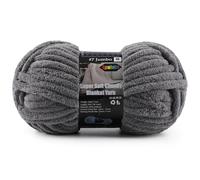 Super Soft Chunky Chenille Yarn for Crocheting & Knitting - 3.52oz/38.2yd per Skein, Ultra Plush Velvet Yarn for Baby Blankets, Amigurumi & Crafts, Charcoal Gray, 1 Skein