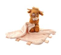 Super Soft Comforter Blanket Highland Cow Ziggle Light Beige One Size