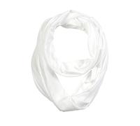 Super Soft Cotton Blend Lightweight Solid Color Multi Loop Infinity Scarves, White, One-Size