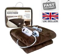 Super Soft Electric Heated Blanket Warm Throw Micro-Fleece Digital Timer