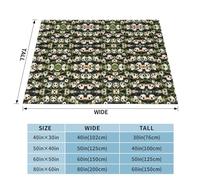 Super Soft Flannel Blanket Cute Panda, Durable, Comfortable And Fashionable, With Excellent Hand Feeling